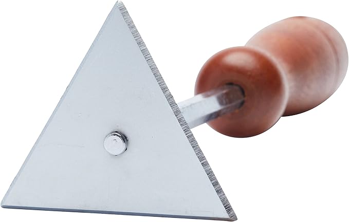 Rascador Triangular con Mango de Madera | Herramienta para Esquinas – detalle 2