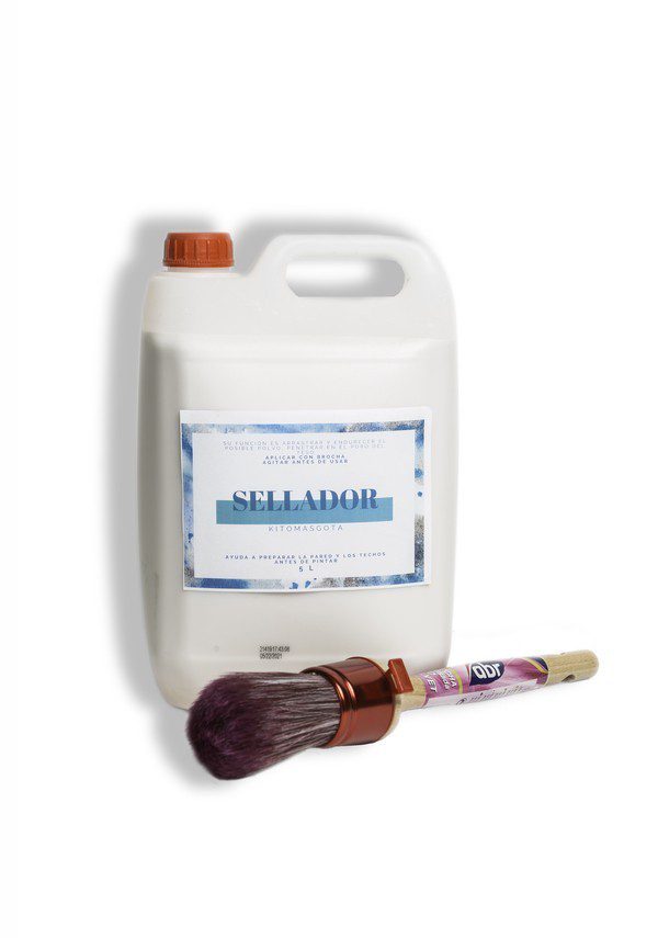 Kit Sellador + Brocha Profesional | Preparación de Paredes Tras Quitar Gotelé
